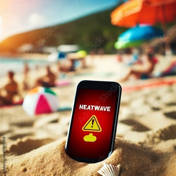 Fototapeta heat wave warning