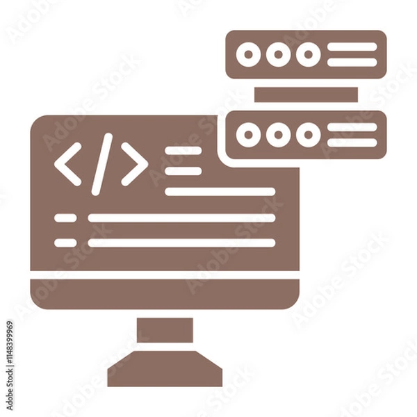 Fototapeta Code Icon