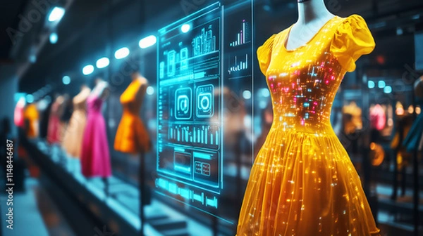 Fototapeta How AI-Driven Fashion Personalization Reduces Overproduction and Waste in the Fashion Industry for Sustainable Clothing Choices