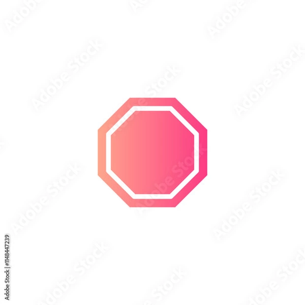 Fototapeta y intersection gradient icon