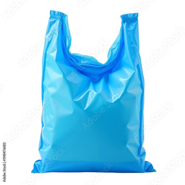 Obraz A blue plastic bag with handles