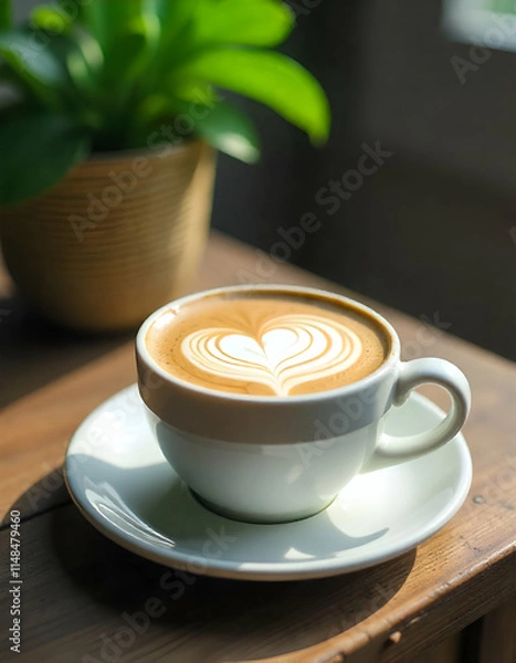 Obraz cup of coffee on a table