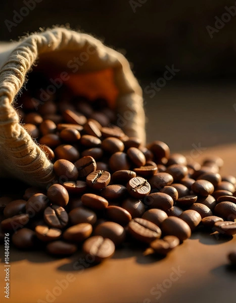 Obraz roasted coffee beans