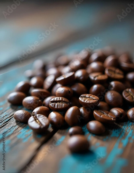 Obraz coffee beans close up