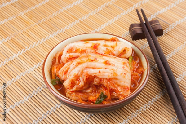 Obraz Kimchi, koreańskie jedzenie