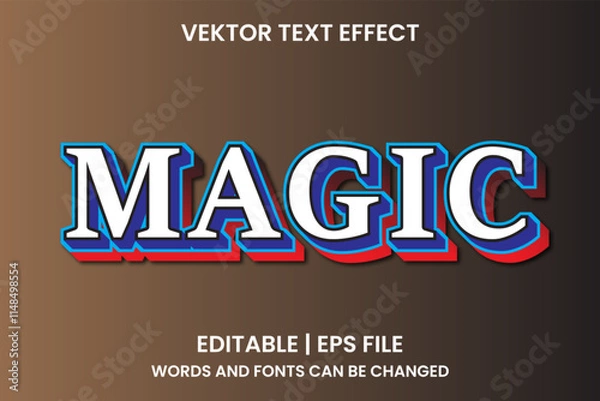 Fototapeta Editable magic effect text
