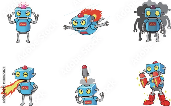 Fototapeta ロボットのキャラクター_戦闘モード