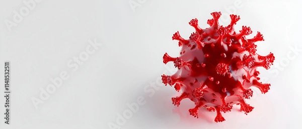 Fototapeta Virus isolated on white background 