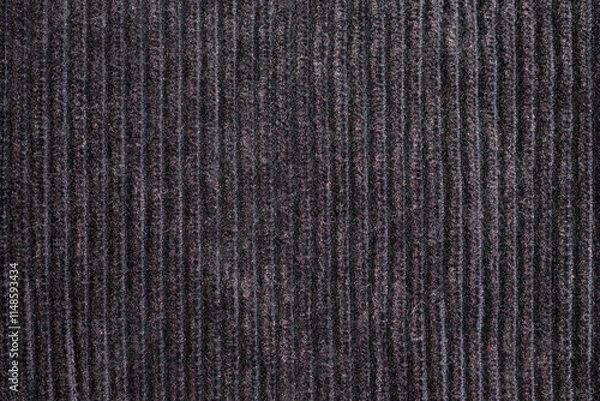 Obraz Black ribbed corduroy texture background
