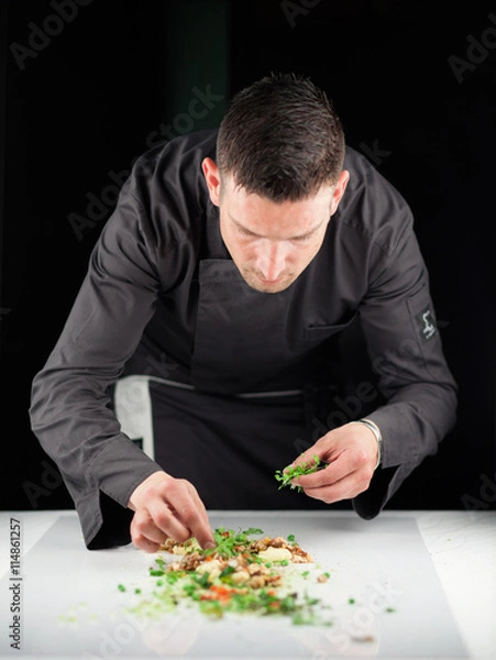 Obraz Chef preparing dinner