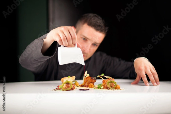 Obraz Chef preparing dinner