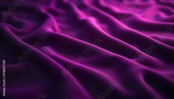 Fototapeta Velvet texture background featuring rich deep purple fabric with soft light reflections