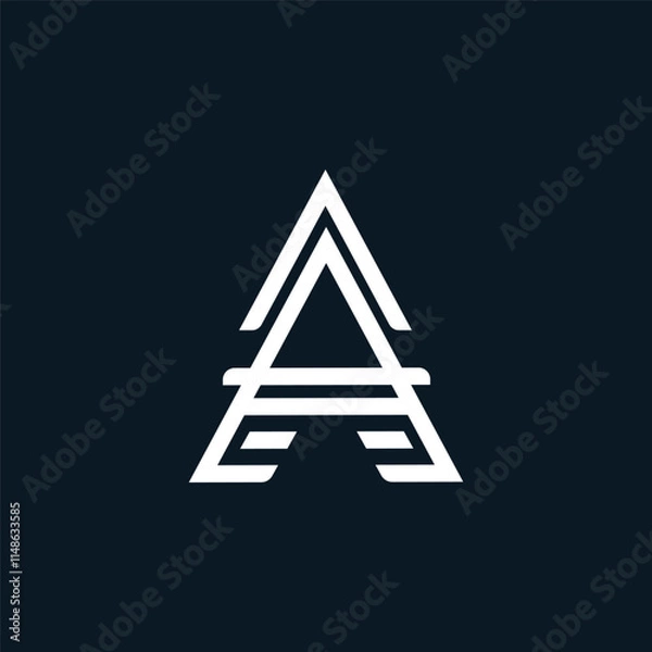 Obraz Elegant A Letter Logo Template