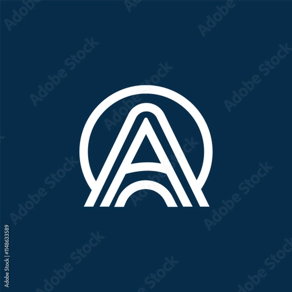 Obraz Elegant A Letter Logo Template