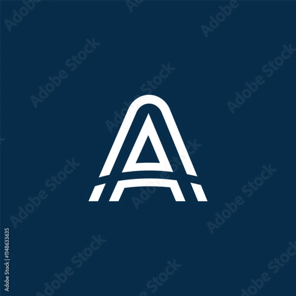 Obraz Elegant A Letter Logo Template