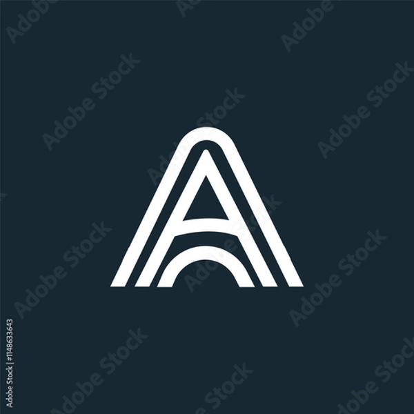 Obraz Elegant A Letter Logo Template