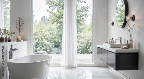 Obraz modern bathroom with sink