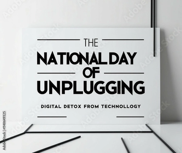 Fototapeta National Day of Unplugging Day