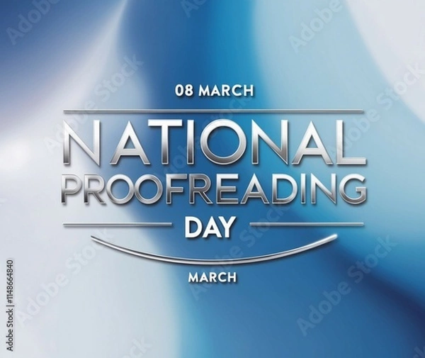 Fototapeta Graphic Design for National Proofreading Day with Bold Text