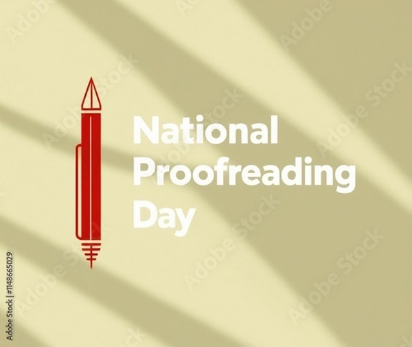 Fototapeta Graphic Design for National Proofreading Day with Bold Text