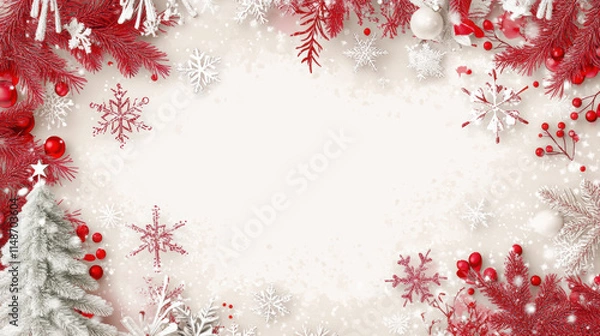 Obraz red christmas background