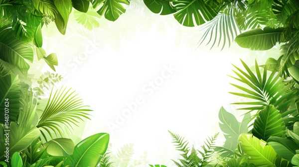 Fototapeta green frame