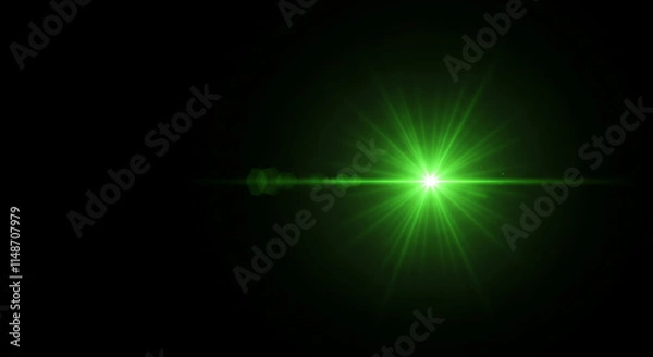 Fototapeta Lens Flare light over Black Background. Easy to add overlay or screen filter over Photos. mobile overlay 