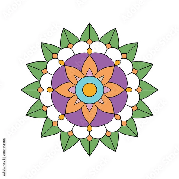 Fototapeta Mandala Vector Illustration: Intricate Designs for Your Creative Projects