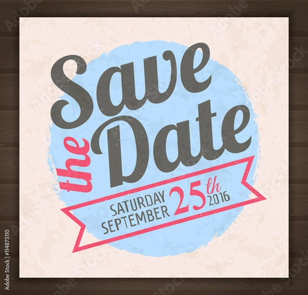 Obraz Save the date card