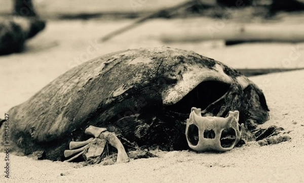 Fototapeta Sea Turtle Skeleton