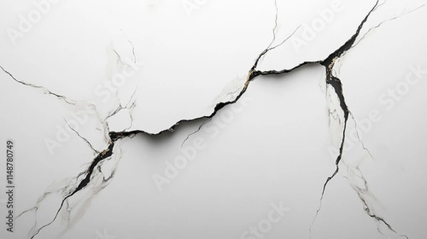 Obraz minimalist white marble background symbolizing purity, clarity, and tranquility, with subtle veining adding depth. This serene image evokes balance, simplicity, and elegance, ideal for calming visuals