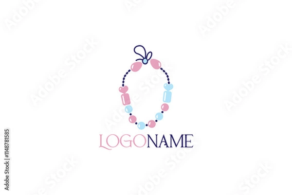Obraz Logo design of a bracelet. 