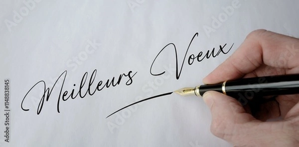 Obraz meilleurs voeux à la main