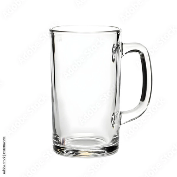 Fototapeta Empty Glass Mug  Clear Drinking Glass  Beverage Cup  Transparent  Kitchenware  Mockup