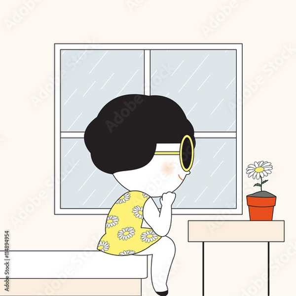 Obraz Creating Your Own Sunshine Character illustration