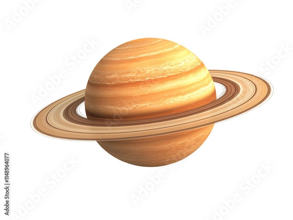 Obraz Isolated Saturn Planet with Rings