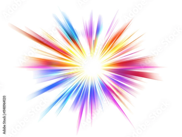Obraz Isolated Colorful Light Explosion Burst