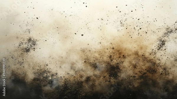 Fototapeta Brown Dust Explosion Abstract Background Texture
