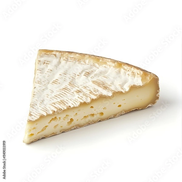 Fototapeta cheese wedge isolated on white background 
