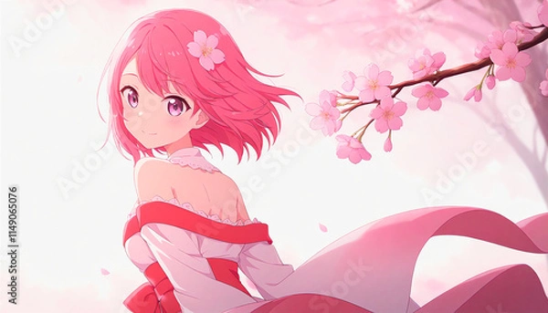 Obraz 桜少女