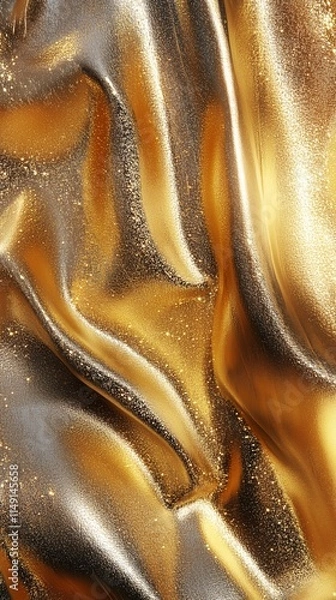 Obraz Gold and Silver Metallic Abstract