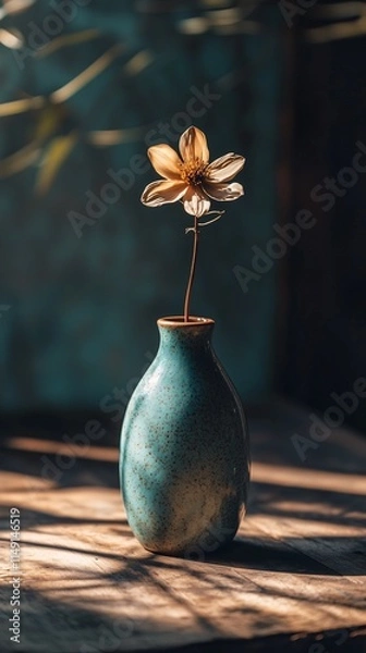 Obraz Minimalist Vase with Dried Flower