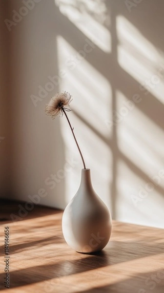 Obraz Minimalist Vase with Dried Flower
