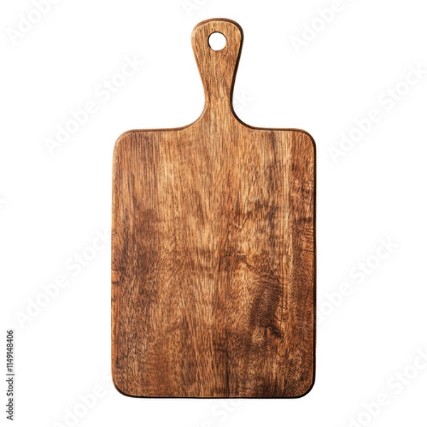 Obraz Rustic wooden cutting board with handle