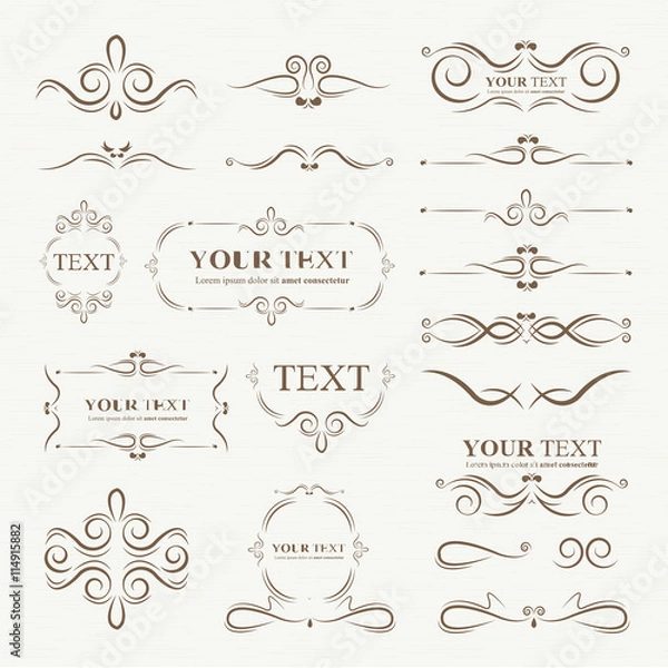 Fototapeta Ozdobne elementy ramek