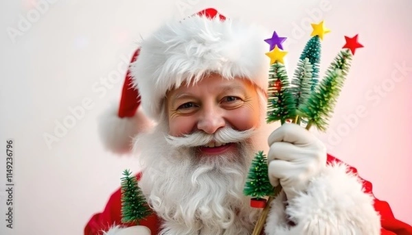 Fototapeta santa claus with gifts