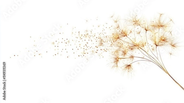 Fototapeta Sparkler Isolated on white Background