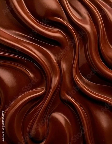 Obraz 溶けるチョコレートのイメージ背景
