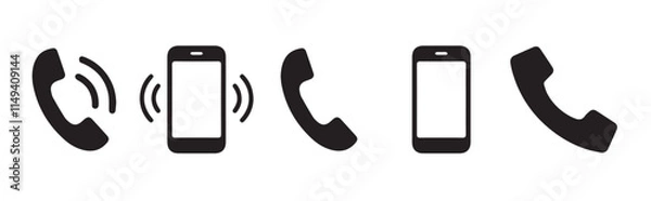 Fototapeta Business icon for company connection set. Name, phone, mobile, place, location, mail, website and message card sign. Website set icon vector. for computer and mobile ect.eps 10
