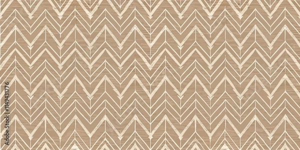 Fototapeta Textured zigzag pattern in earthy tones, perfect for modern design projects.